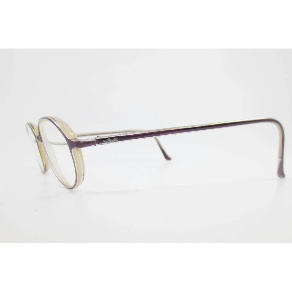Silhouette M 1555 710 6058 Purple Oval Eyeglasses Frames Austria 50-16-135